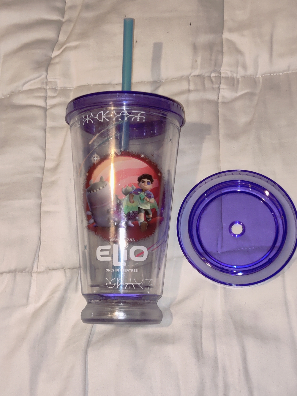 Disney Pixar Elio Light Up Cup Tumbler (Has a Few scratches) (Works!)